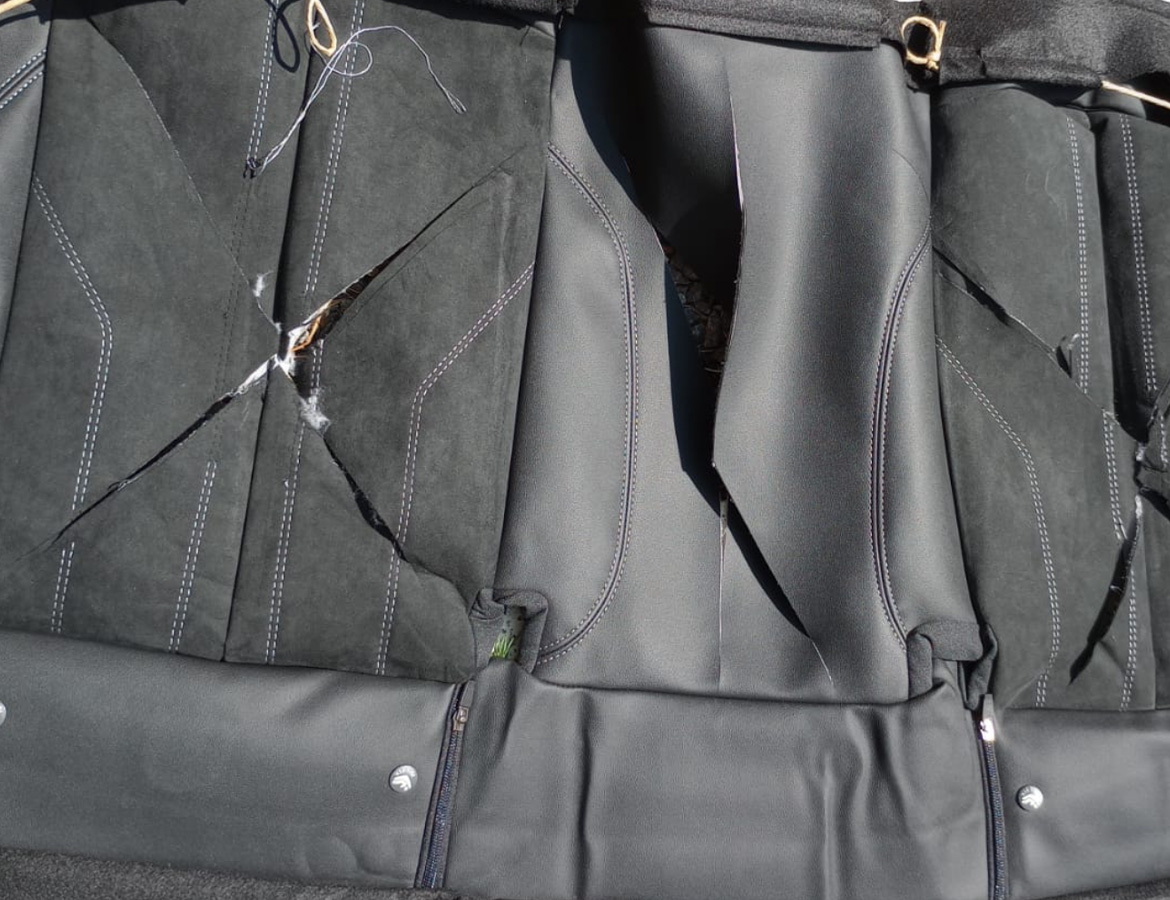 Mercedes Benz Upcycled Upholstery turned into Ecoproducts